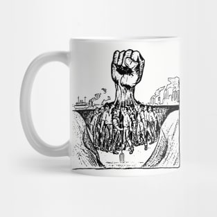 The Hand That Will Rule The World - Refinished, IWW, Labor Union, Socialist, Leftist Mug